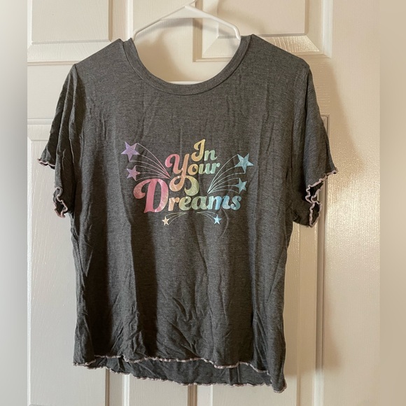 Hot Topic Tops - 3/$15! Hot Topic “In Your Dreams” Gray Tee